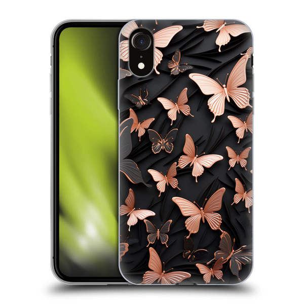 Haroulita Fancy Pattern Butterfly Soft Gel Case for Apple iPhone XR