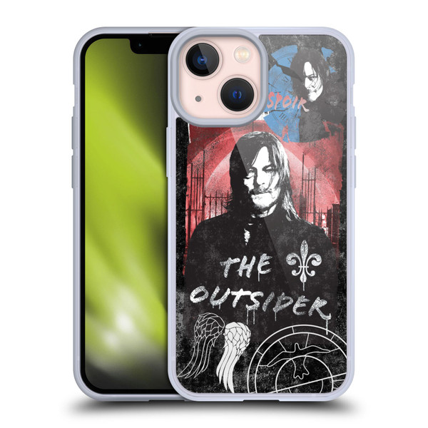 The Walking Dead: Daryl Dixon Graphics The Outsider Soft Gel Case for Apple iPhone 13 Mini