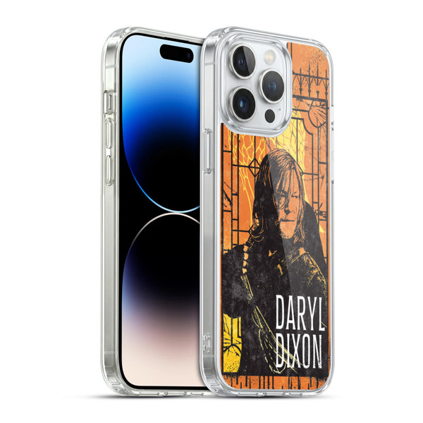 The Walking Dead: Daryl Dixon Graphics Character Art Soft Gel Case for Apple iPhone 14 Pro Max & MagSafe