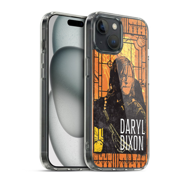 The Walking Dead: Daryl Dixon Graphics Character Art Soft Gel Case for Apple iPhone 15 & MagSafe