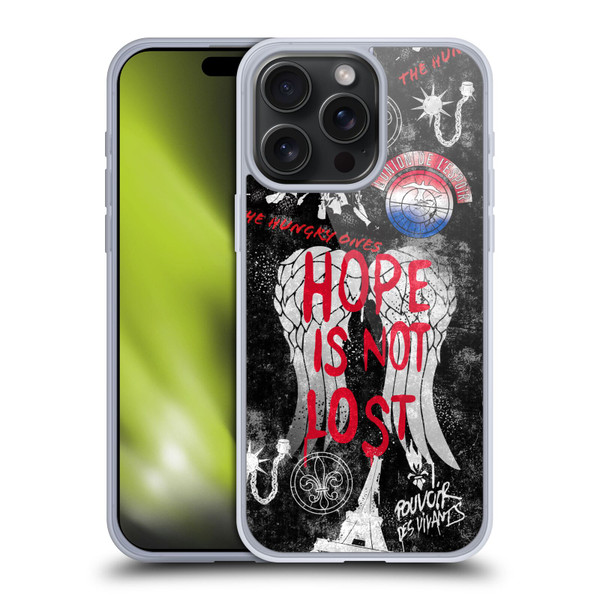 The Walking Dead: Daryl Dixon Graphics Hope Is Not Lost Soft Gel Case for Apple iPhone 15 Pro Max