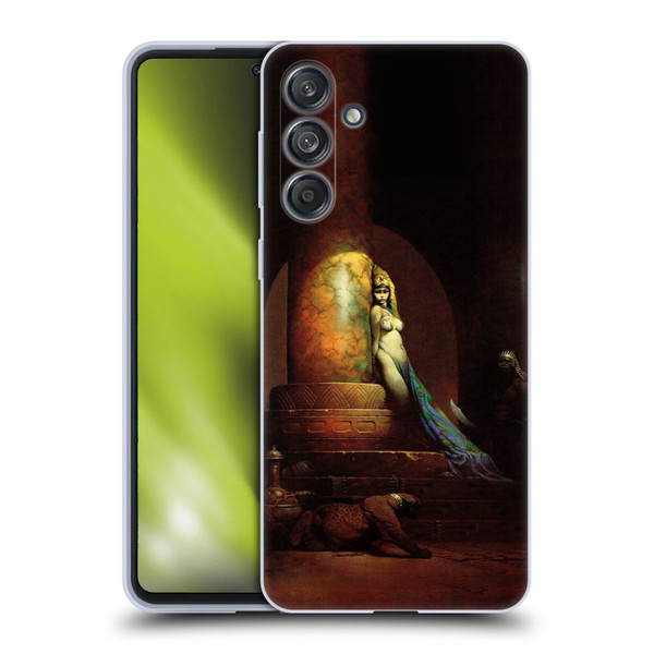 Frank Frazetta Fantasy Egyptian Queen Soft Gel Case for Samsung Galaxy M55 5G