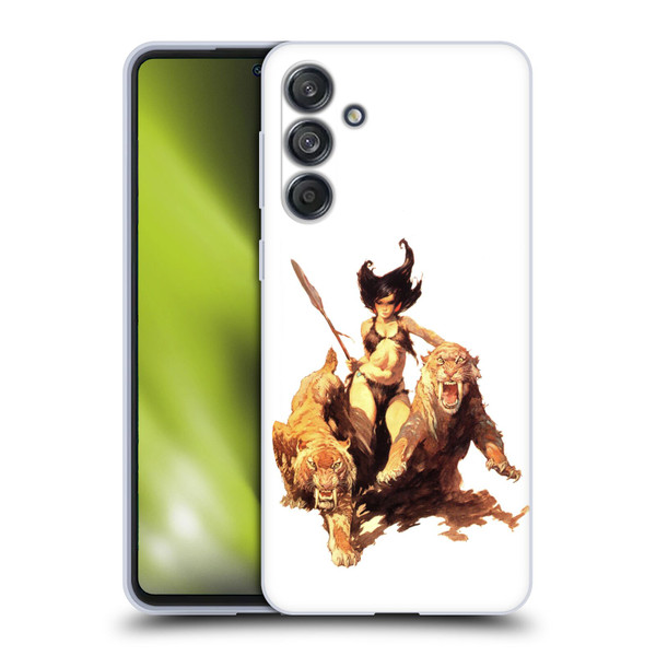 Frank Frazetta Fantasy The Huntress Soft Gel Case for Samsung Galaxy M55 5G