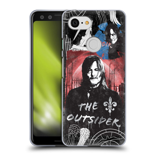 The Walking Dead: Daryl Dixon Graphics The Outsider Soft Gel Case for Google Pixel 3