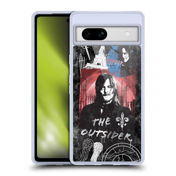The Walking Dead: Daryl Dixon Graphics The Outsider Soft Gel Case for Google Pixel 7a