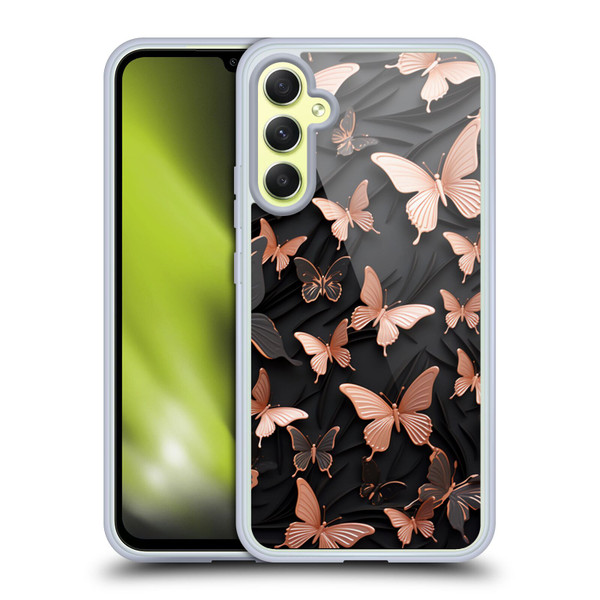 Haroulita Fancy Pattern Butterfly Soft Gel Case for Samsung Galaxy A34 5G
