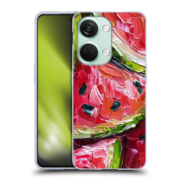 Haroulita Fruit Pattern Watermelon Soft Gel Case for OnePlus Nord 3 5G