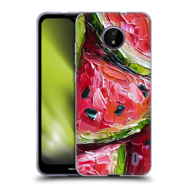 Haroulita Fruit Pattern Watermelon Soft Gel Case for Nokia C10 / C20