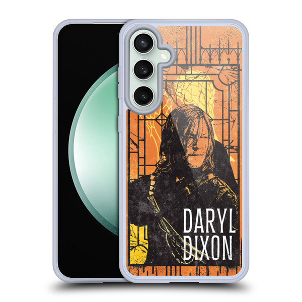 The Walking Dead: Daryl Dixon Graphics Character Art Soft Gel Case for Samsung Galaxy S23 FE 5G
