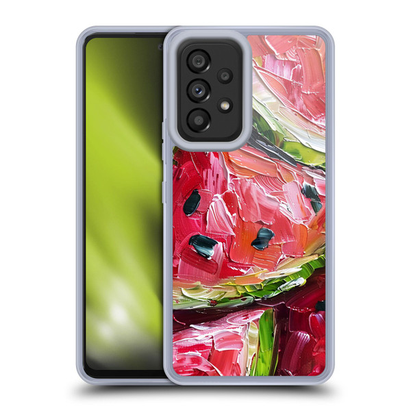 Haroulita Fruit Pattern Watermelon Soft Gel Case for Samsung Galaxy A53 5G (2022)