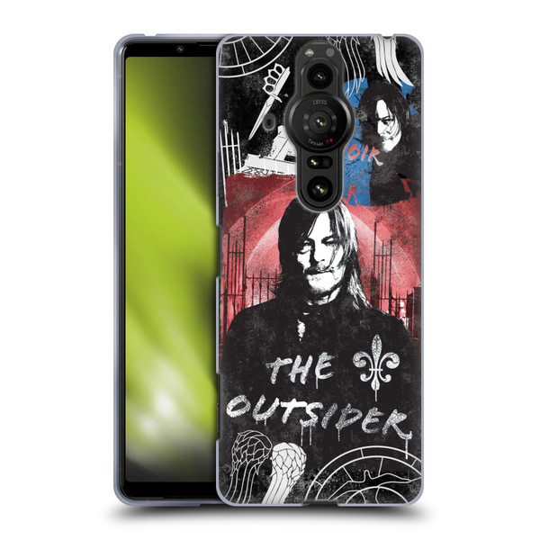 The Walking Dead: Daryl Dixon Graphics The Outsider Soft Gel Case for Sony Xperia Pro-I