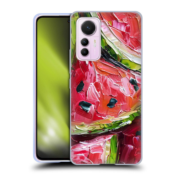 Haroulita Fruit Pattern Watermelon Soft Gel Case for Xiaomi 12 Lite