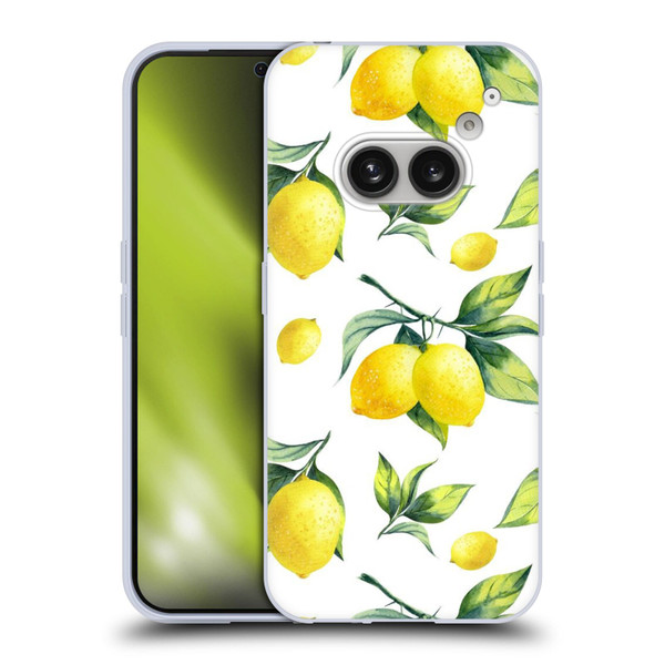 Haroulita Fruits White Lemons Soft Gel Case for Nothing Phone (2a)