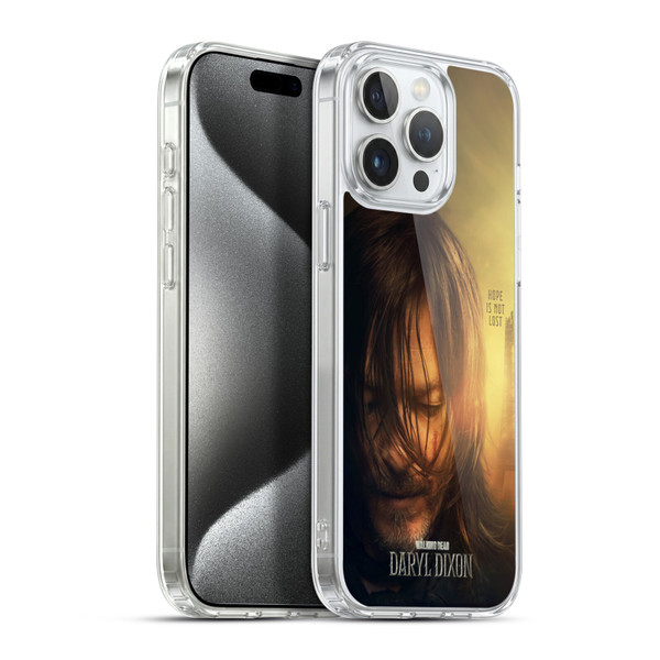 The Walking Dead: Daryl Dixon Key Art Full Face Soft Gel Case for Apple iPhone 15 Pro Max & MagSafe