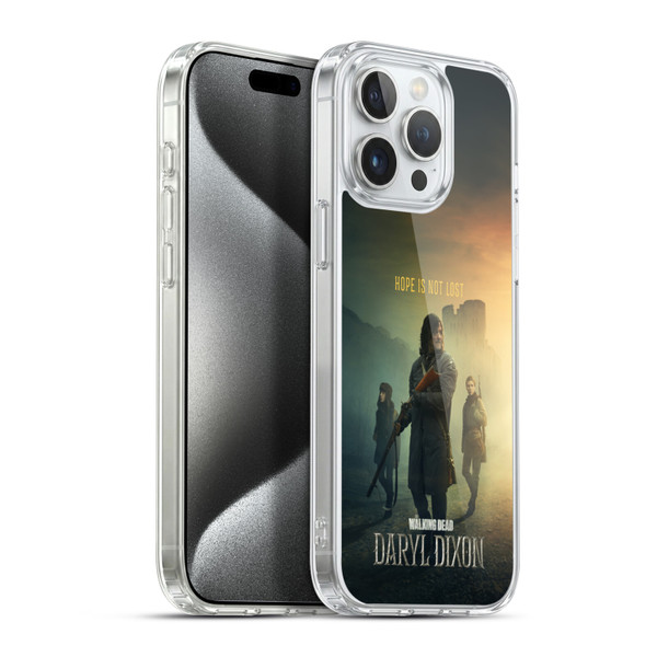The Walking Dead: Daryl Dixon Key Art Group Soft Gel Case for Apple iPhone 15 Pro Max & MagSafe