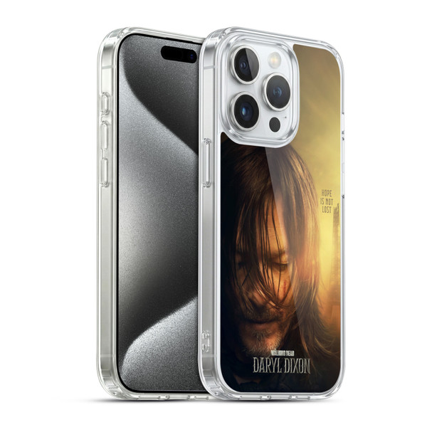 The Walking Dead: Daryl Dixon Key Art Full Face Soft Gel Case for Apple iPhone 15 Pro & MagSafe