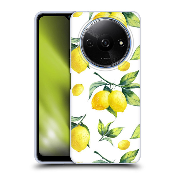 Haroulita Fruits White Lemons Soft Gel Case for Xiaomi Redmi A3