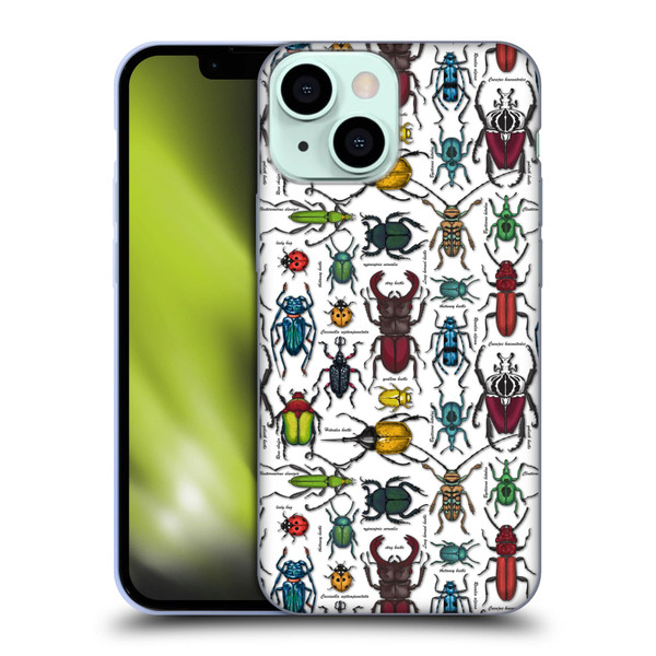 Katerina Kirilova Graphics Beetles Soft Gel Case for Apple iPhone 13 Mini