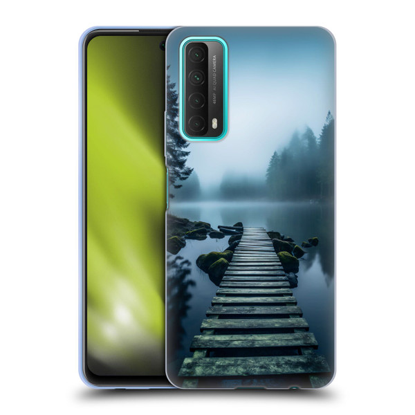 Haroulita Sceneries Dreaming Lake Pathway Soft Gel Case for Huawei P Smart (2021)