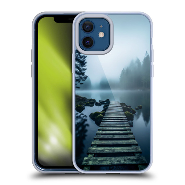 Haroulita Sceneries Dreaming Lake Pathway Soft Gel Case for Apple iPhone 12 / iPhone 12 Pro