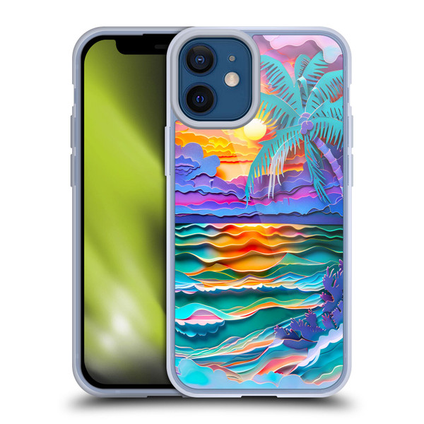 Haroulita Sceneries Sunset Soft Gel Case for Apple iPhone 12 Mini