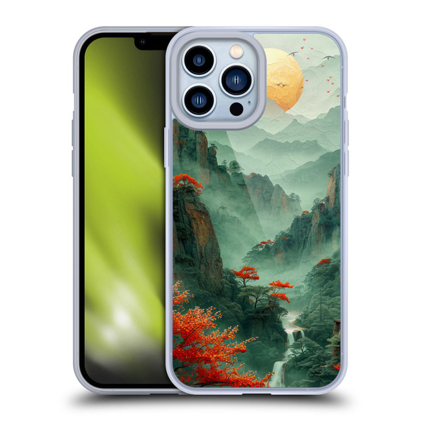 Haroulita Sceneries Japan Sunset Soft Gel Case for Apple iPhone 13 Pro Max