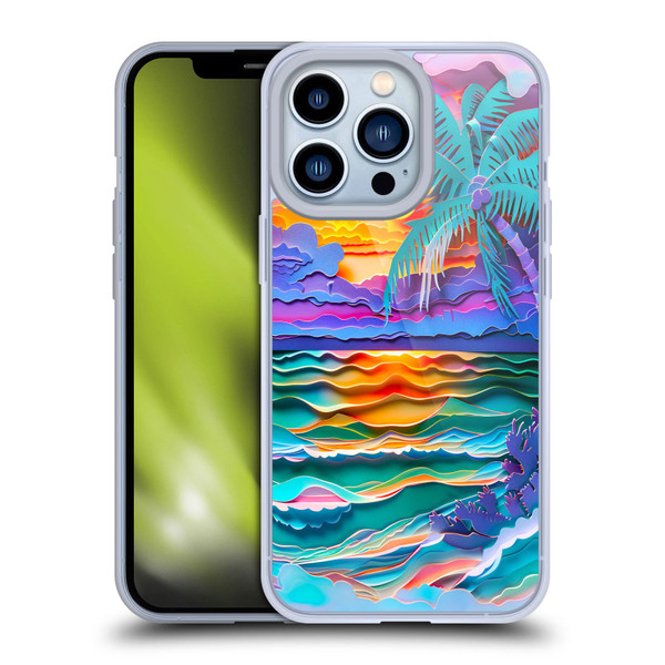 Haroulita Sceneries Sunset Soft Gel Case for Apple iPhone 13 Pro