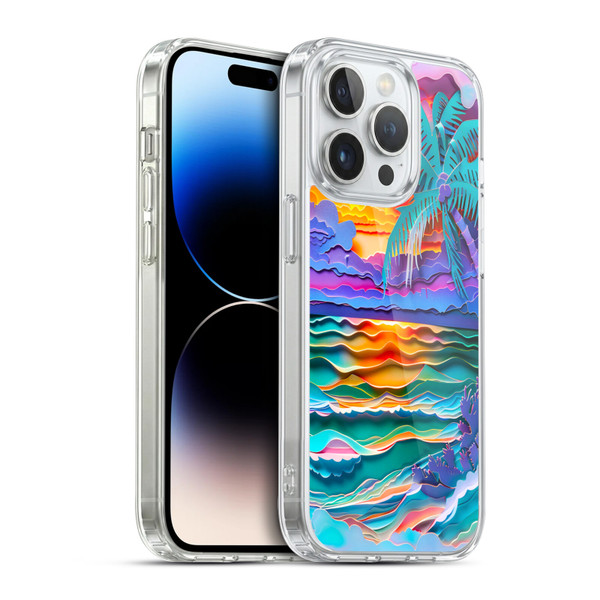 Haroulita Sceneries Sunset Soft Gel Case for Apple iPhone 14 Pro & MagSafe