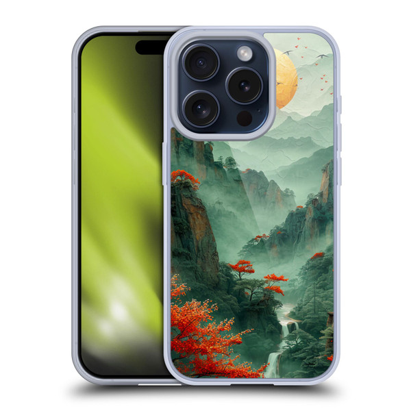 Haroulita Sceneries Japan Sunset Soft Gel Case for Apple iPhone 15 Pro