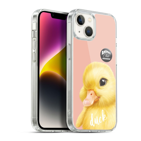 Animal Club International Faces Duck Soft Gel Case for Apple iPhone 14 Plus & MagSafe