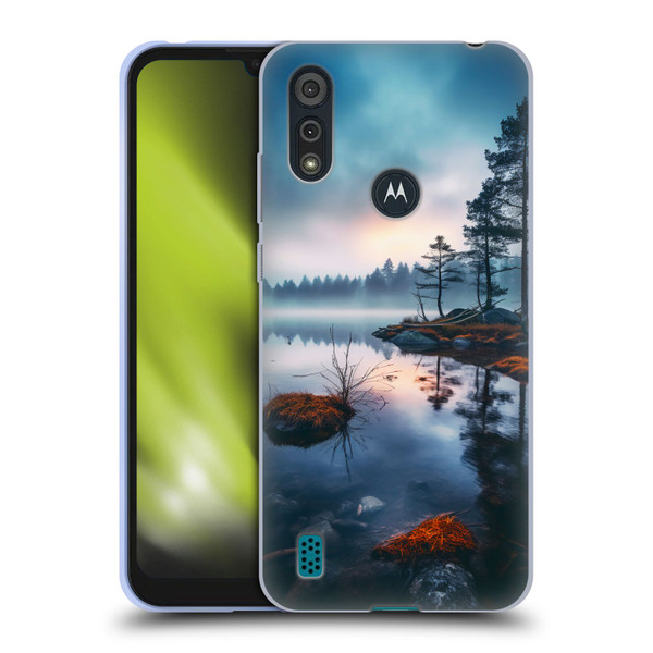 Haroulita Sceneries Dreaming Lake Soft Gel Case for Motorola Moto E6s (2020)