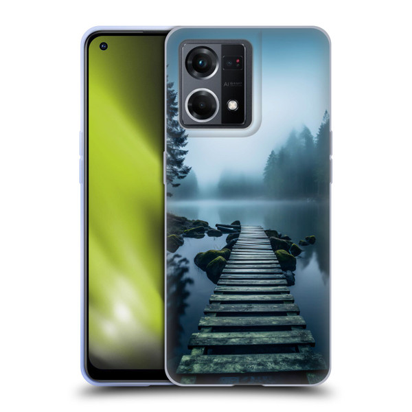 Haroulita Sceneries Dreaming Lake Pathway Soft Gel Case for OPPO Reno8 4G