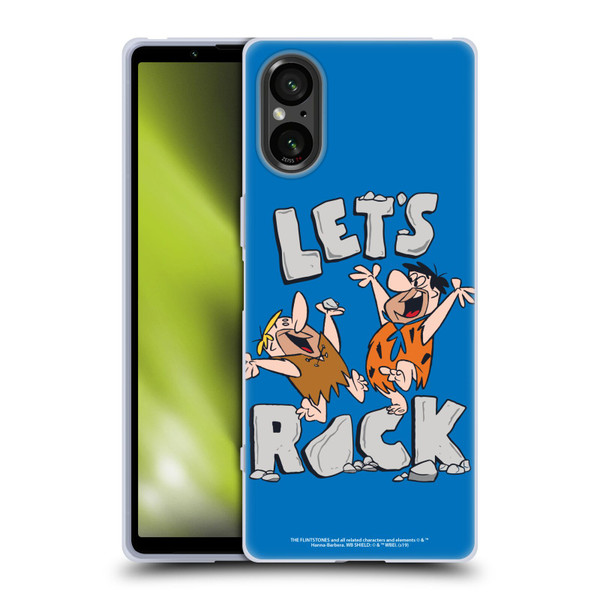 The Flintstones Graphics Fred And Barney Soft Gel Case for Sony Xperia 5 V 5G