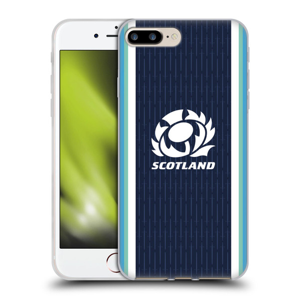 Scotland Rugby 2024/25 Crest Kit Home Soft Gel Case for Apple iPhone 7 Plus / iPhone 8 Plus