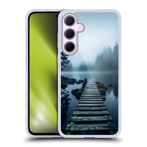 Haroulita Sceneries Dreaming Lake Pathway Soft Gel Case for Samsung Galaxy A35 5G