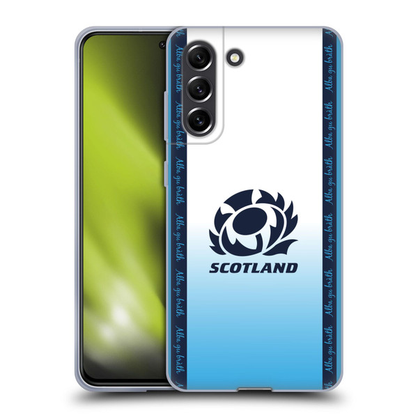 Scotland Rugby 2024/25 Crest Kit Away Soft Gel Case for Samsung Galaxy S21 FE 5G