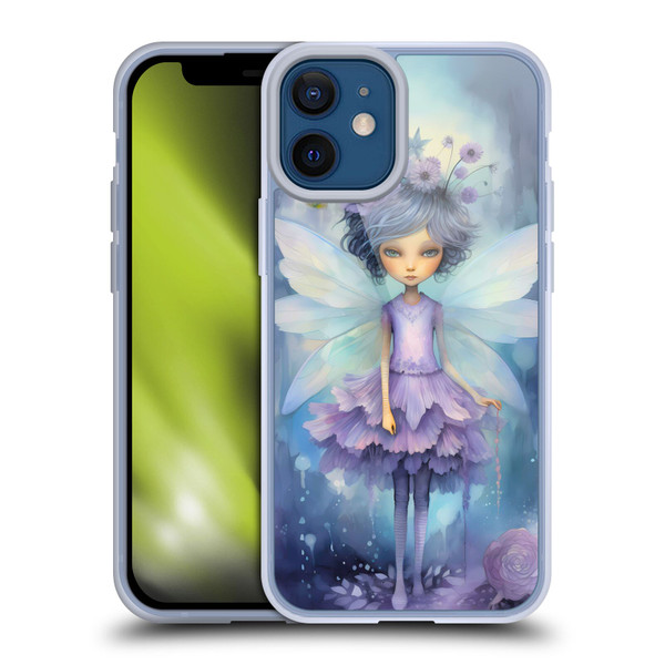 Haroulita Whimsical Purple Hair Fairy Soft Gel Case for Apple iPhone 12 Mini