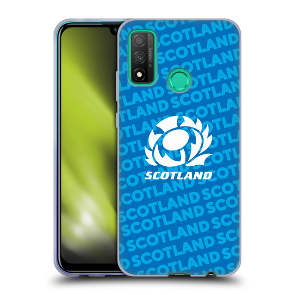 Scotland Rugby Graphics Logo Blue Soft Gel Case for Huawei P Smart (2020)