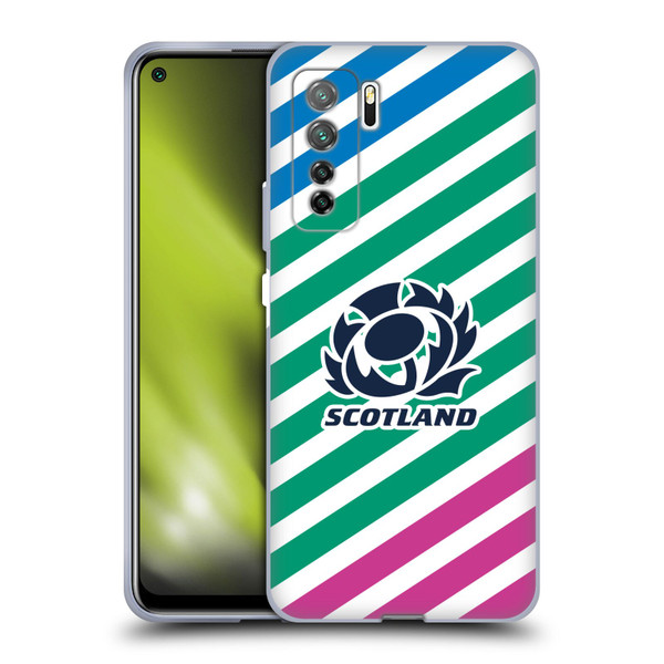 Scotland Rugby Graphics Lines Soft Gel Case for Huawei Nova 7 SE/P40 Lite 5G