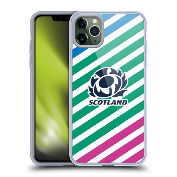 Scotland Rugby Graphics Lines Soft Gel Case for Apple iPhone 11 Pro Max
