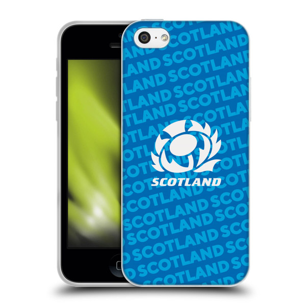 Scotland Rugby Graphics Logo Blue Soft Gel Case for Apple iPhone 5c