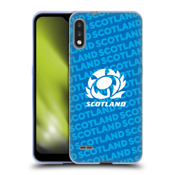 Scotland Rugby Graphics Logo Blue Soft Gel Case for LG K22