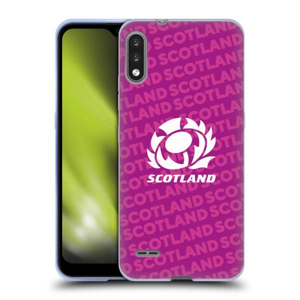 Scotland Rugby Graphics Logo Purple Soft Gel Case for LG K22
