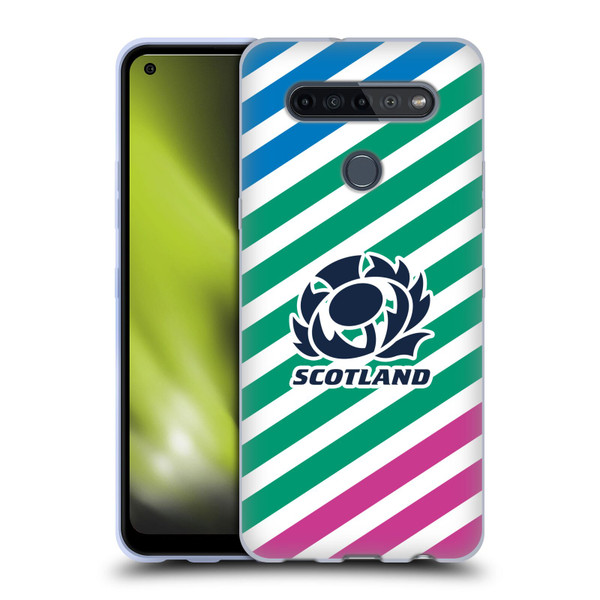 Scotland Rugby Graphics Lines Soft Gel Case for LG K51S