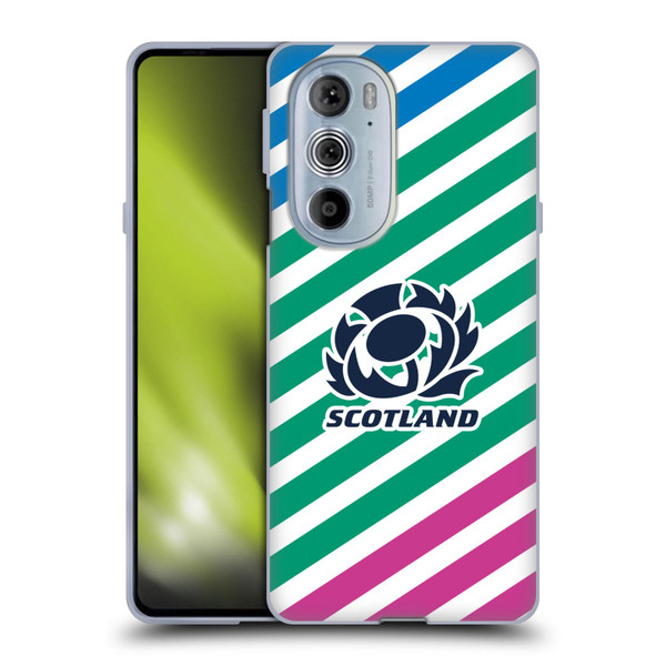 Scotland Rugby Graphics Lines Soft Gel Case for Motorola Edge X30