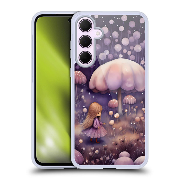 Haroulita Whimsical Girl And Mushroom Soft Gel Case for Samsung Galaxy A35 5G