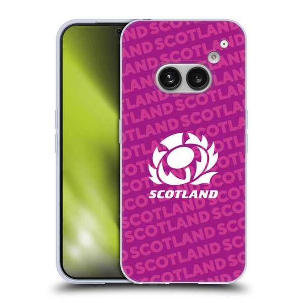 Scotland Rugby Graphics Logo Purple Soft Gel Case for Nothing Phone (2a)