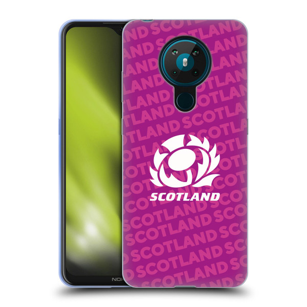 Scotland Rugby Graphics Logo Purple Soft Gel Case for Nokia 5.3
