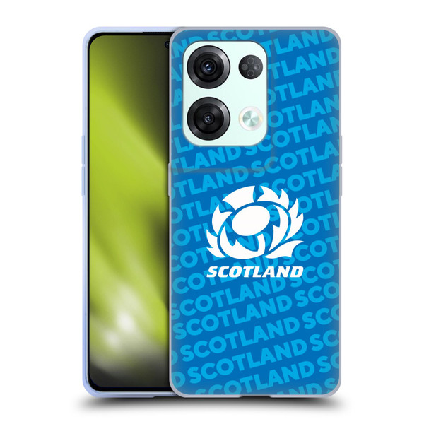 Scotland Rugby Graphics Logo Blue Soft Gel Case for OPPO Reno8 Pro