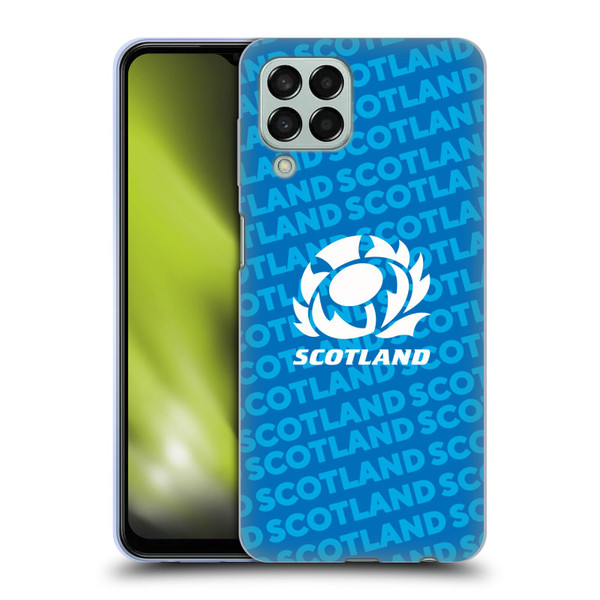 Scotland Rugby Graphics Logo Blue Soft Gel Case for Samsung Galaxy M33 (2022)